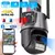 Câmera panorâmica wi-fi, 8mp, câmeras de vigilância ip, hd, colorida, noturn - loja online