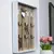 Chaveiro com ganchos em madeira e metal - 20x30 cm - comprar online