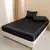 Lençóis de cetim, conjunto de lençóis queen size, 4 peças de conjunto de ca - loja online