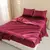 Lençóis de cetim, conjunto de lençóis queen size, 4 peças de conjunto de ca - DOMU DECOR