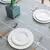 Toalha de mesa listrada de linho de algodão com borla, resistente a manchas, à - comprar online