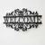 1 peça decoração de metal sinal de boas-vindas varanda frontal decoração si na internet