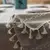 Imagem do Toalha de mesa listrada de linho de algodão com borla, resistente a manchas, à