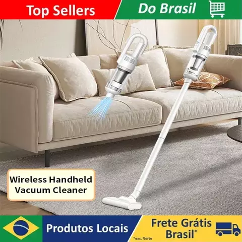 Brasil Aspirador de pó sem fio portátil, USB recarregável 2000mAh máquina mo