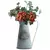 Vaso de flor de metal estilo vintage, Acabamento galvanizado Rústico Jarro de f - comprar online