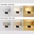 Arandelas de parede minimalistas pretas ou bronze com retângulo branco amarelo - DOMU DECOR