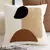 45x45cm marrom vintage nórdico lance capa de almofada creme luz luxo sofá capa - DOMU DECOR