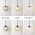 Nordic moderno vintage lâmpadas de parede led bola vidro espelho ao lado do qua - loja online