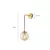 Nordic moderno vintage lâmpadas de parede led bola vidro espelho ao lado do qua - loja online