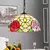 Retro estilo tiffany lustre de vidro colorido mediterrâneo luz pingente para ba - loja online