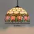 Imagem do Retro estilo tiffany lustre de vidro colorido mediterrâneo luz pingente para ba