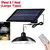 Luminária pendente solar com controle remoto para galpão interno, lâmpada imp - loja online