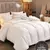 95% branco ganso cama edredão super king size especial pena de ganso &amp; para