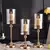 Nordic romântico estilo europeu luz de luxo mesa jantar castiçal lanterna vidr - loja online
