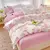 Conjunto de cama de algodão para casal, lençol confortável, estilo fresco, ca