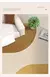 Tapete redondo listrado bege estilo creme arte sala de estar tapetes minimalista - comprar online