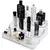 Acrílico de três camadas transparente perfume organizador rack q frasco mini c - loja online