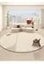 Imagem do Tapete redondo listrado bege estilo creme arte sala de estar tapetes minimalista