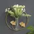 Imagem do 1pc moderno vaso de parede metal ginkgo folha parede suspenso vaso de flores hid