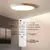 Imagem do Luz de teto LED ultra fina com controle remoto, lâmpada de madeira, luminária,