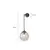 Nordic moderno vintage lâmpadas de parede led bola vidro espelho ao lado do qua - loja online
