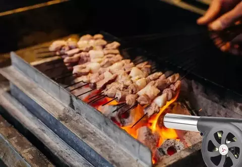 Soprador de mão para churrasco