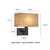 Imagem do Arandelas de parede minimalistas pretas ou bronze com retângulo branco amarelo