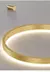 Lustre moderno e minimalista com led, iluminação para casa, anéis escovados, - loja online