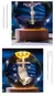 Luz noturna única bola de cristal 3D de Jesus com base de LED de madeira, bola - comprar online