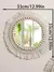 Boho espelhos decorativos macrame espelho redondo estético decoração do quart - DOMU DECOR
