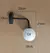 Simples e moderno lâmpada de parede vidro nórdico criativo led luxo lâmpadas - loja online