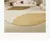 Tapete redondo listrado bege estilo creme arte sala de estar tapetes minimalista - comprar online