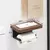Suporte do papel higiénico de madeira com prateleira, Wall Mount, Rustproof, pr