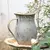 Vaso de flores galvanizado rústico do vintage do vaso de flores do estilo franc - loja online