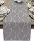 Corredores de mesa de linho bege moderno abstrato onda listra cômoda cachecol d