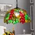 Retro estilo tiffany lustre de vidro colorido mediterrâneo luz pingente para ba - loja online