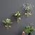 1pc moderno vaso de parede metal ginkgo folha parede suspenso vaso de flores hid - DOMU DECOR