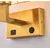 Arandelas de parede minimalistas pretas ou bronze com retângulo branco amarelo - comprar online