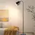 Lâmpada de assoalho moderna suspensão pescoço de ganso led luzes chão do sof - comprar online