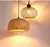 Lâmpada pingente de bambu lustre luminária artesanal rattan luminária restaur - comprar online