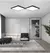 Imagem do MARPOU-Ultra fino quadrado madeira grão LED luz de teto, lâmpadas sala, luzes