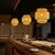 Mão-Woven Bamboo Lanterna Lâmpada pingente, Vime Natural Rattan, Lustres LED E