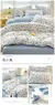 Conjunto de cama de algodão para casal, lençol confortável, estilo fresco, ca - DOMU DECOR