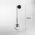 Nordic moderno vintage lâmpadas de parede led bola vidro espelho ao lado do qua - comprar online