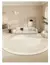 Tapete redondo listrado bege estilo creme arte sala de estar tapetes minimalista - DOMU DECOR