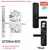 Xsdts tuya wifi digital eletrônico inteligente fechadura da porta com câmera i - comprar online
