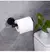 Montagem na parede suporte de papel toalha higiênico adesivo preto prata cozinh - comprar online