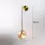 Nordic moderno vintage lâmpadas de parede led bola vidro espelho ao lado do qua