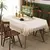 Toalha de mesa bordada de renda batilo, branca, floral, retangular, à prova d&# - comprar online