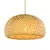 Mão-Woven Bamboo Lanterna Lâmpada pingente, Vime Natural Rattan, Lustres LED E - DOMU DECOR